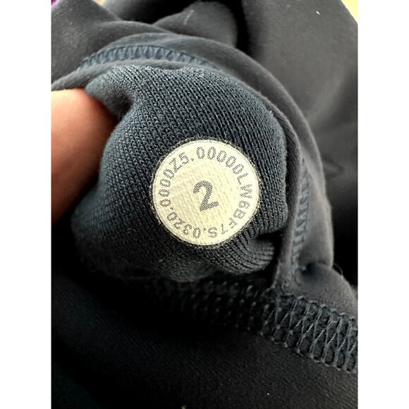 Lululemon Wunder Train High-Rise Crop 21" Size 2 Navy Blue - Picture 9 of 9